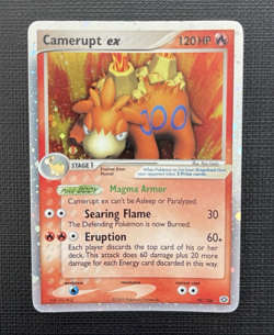Camerupt ex #92/106 EX Emerald Holo Pokemon Ultra Rare LP 2005 English - Image 1