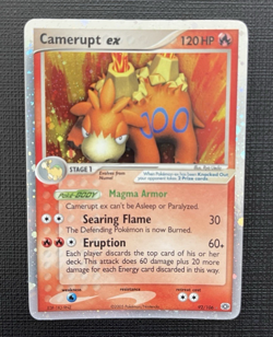 Camerupt ex #92/106 EX Emerald Holo Pokemon Ultra Rare LP 2005 English - Image 4