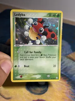 Ledyba 64/109 Reverse Holo Stamped Ex Team Rocket Returns 2004 Pokemon MP SWIRL - Image 3