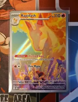 Pokemon TCG Rapidash 189/182 Illustration IR Destined Rivals Near Mint Condition - Image 1