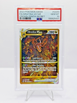FA GIRATINA VSTAR PSA 10 2023 POKEMON SWSH CROWN ZENITH #GG69/GG70 SECRET RARE - Image 1