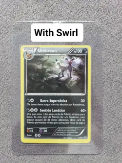 Pokemon Umbreon XY Cosmos Black Star Promo XY96 Holo PORTUGUESE LP with Swirl - Image 1
