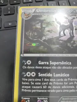 Pokemon Umbreon XY Cosmos Black Star Promo XY96 Holo PORTUGUESE LP with Swirl - Image 3