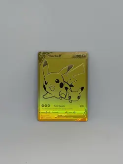Pokemon Pikachu V SWSH145 Celebrations 25th Anniversary Promo Gold - Image 1
