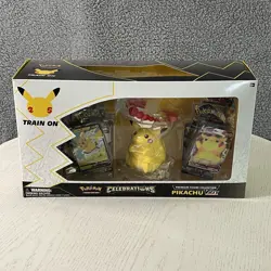 Pokemon Celebrations Premium Figure Collection Pikachu VMAX 25th Anniversary New 820650809408 - Image 1