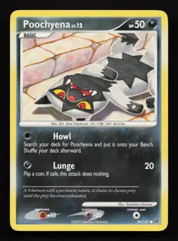 Pokemon TCG Poochyena Platinum 86/127 Regular Common Non Holo - LP - Image 1