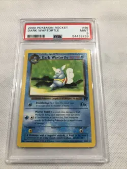 2000 Pokemon Team Rocket Dark Wartortle #46 PSA 9 MINT - Image 2