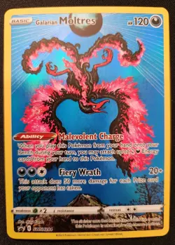 Galarian Moltres SWSH284 Black Star Promos Full Art Holo Pokemon TCG 2023 NM - Image 1
