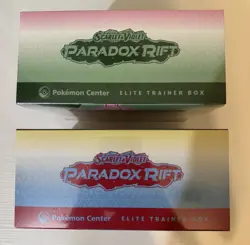 Paradox Rift Pokemon Center Elite Trainer Box ETB Set Of 2 Sealed - Image 5