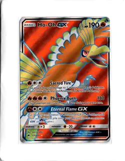 Pokemon TCG Ho-Oh GX (Full Art) Ultra Rare SM Burning Shadows 131/147 - Image 1