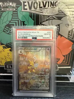 2023 POKEMON MEW EN-151 | SPECIAL ILLUSTRATION RARE #201 ALAKAZAM EX PSA 10 - Image 1