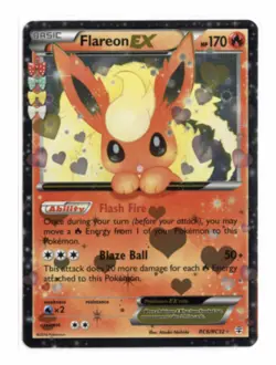 Flareon EX RC6/RC32 Ultra Rare Holo Generations: Radiant Collection Pokemon TCG - Image 1