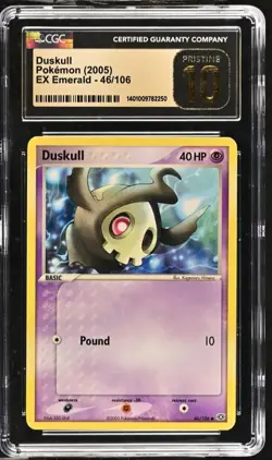 PRISTINE 10 CGC Duskull Pokemon (2005) EX Emerald - 46/106 - Image 3
