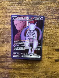 Pokemon Mewtwo EX TCG Team Rockets 213/182 Full Art Destined Rivals - Image 1