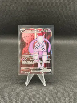 Pokemon Destined Rivals Team Rockets Mewtwo EX Full Art 213/182 - Image 1