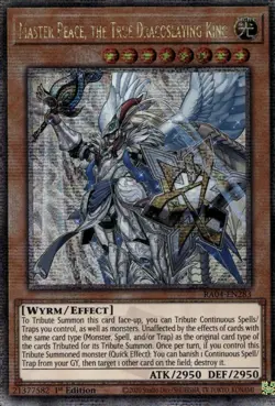 Master Peace, the True Dracoslaying King Quarter Century RA04-EN283 Yu-Gi-Oh! - Image 1