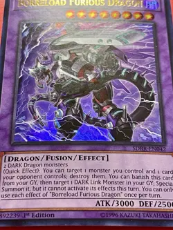 3x Borreload Furious Dragon | SDRR-EN042 | Ultra Rares | LP | 1st Ed | YuGiOh! - Image 2