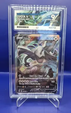 Pokemon TCG Lugia v Special Art XP Silver Tempest Card 186/195 ACE 9 - Image 1