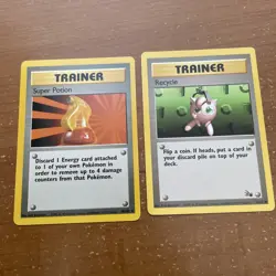 Pokemon Trainer Cards - Recycle 61/62 & Super Potion 90/102 (2 cards) - Image 1