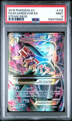 PSA 9 M Gardevoir EX 112/114 XY Steam Siege 2016 Pokemon Card - Image 1