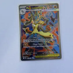 Mega Lucario ex 160/132 Me01: Mega Evolution Holo Pokemon Card NM - Image 1