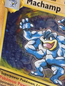 Pokemon TCG Machamp Base Set Holo Rare Card 8/102 1st Edition - Image 2