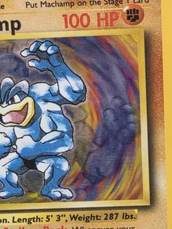 Pokemon TCG Machamp Base Set Holo Rare Card 8/102 1st Edition - Image 3