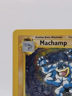 Pokemon TCG Machamp Base Set Holo Rare Card 8/102 1st Edition - Image 4