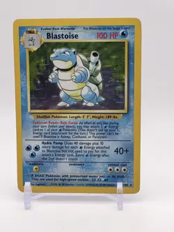 Pokemon TCG Blastoise Base Set Holo Unlimited Rare Card 2/102 - Image 1