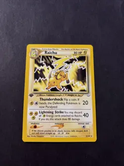 Raichu Neo Revelation 1st Edition Non-Holo Card 21/64 NM - Image 1