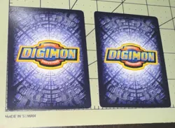 Wargreymon Metalgarurumon Digimon Cards Holographic Bandai 2001 - Image 3