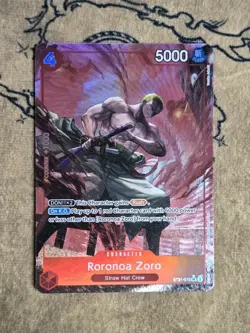 One Piece Card Game Roronoa Zoro (Parallel) ST21-015 Super Rare NM English - Image 1