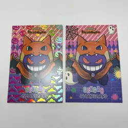 Gengar Charizard Ponchos - Rainbow Holo Box Hit -Halloween Card Database Pokemon - Image 1