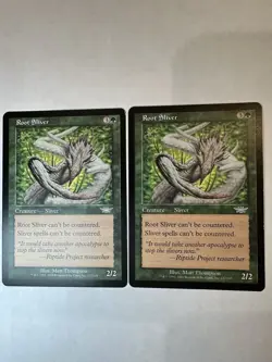 MTG Root Sliver X2 Legions Uncommon Card Regular NM 137/145 Magic The Gathering - Image 1