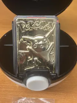 1999 Pikachu Pokemon 23K Gold Plated Card Limited Edition Burger King - Image 1
