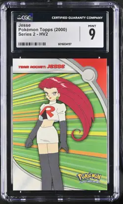 CGC 9 Jesse HV2 Topps Series 2 2000 Pokemon Card - Image 1