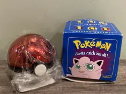 Pokemon Jigglypuff 23K Gold Plated Trading Card Ball and Box Burger King 1999 - Image 1