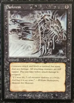 darkness mtg near mind, legends, regular print. - Image 1