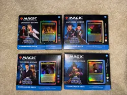 Magic The Gathering - (4) Doctor Who Commander Decks - Full Set - NEW - Image 1