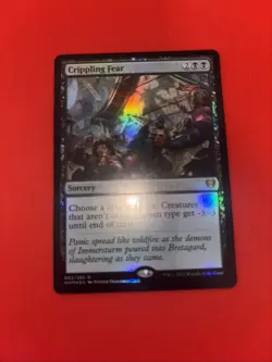 Crippling Fear Kaldheim Foil Mtg Magic The Gathering - Image 1