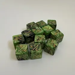 Magic the Gathering - Black /Red / Green 6-Sided Counter Dice - 24 Pieces - MTG - Image 3