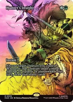 MTG - Hunter's Insight - Borderless - Marvels Spiderman - Foil - NM - Image 1