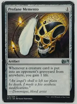 MTG Profane Memento Core Set 2015 (M15) Regular - Image 1
