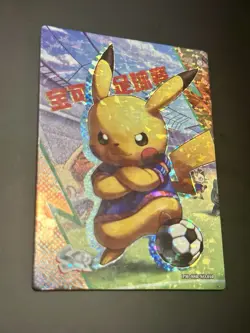 🔥Pokemon Chinese Eif Elf Collection Soccer Pikachu SSR #010🔥 - Image 2