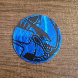 Official Pokemon Blue Holo JUMBO Lugia Coin - Image 1