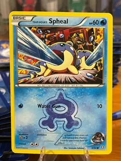 2015 Pokemon TCG Double Crisis Team Aqua's Spheal 3/34 Common Basic MP - Image 1