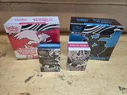 Pokemon S&V Black Bolt and White Flare Elite Trainer Box and Booster Bundle Sets - Image 1