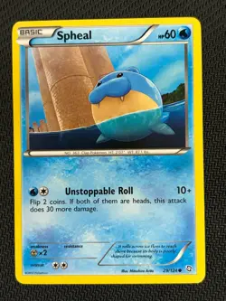 Spheal 29/124 non-holo Dragons Exalted Pokemon TCG - Image 1