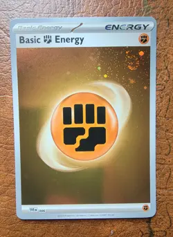 Basic Fighting Energy 006 Scarlet & Violet 151 5 SWIRLS!!Cosmos Holo Pokemon TCG - Image 2