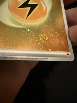 Pokemon TCG 151 Holo Lightning Energy With 5 Swirl - Image 3